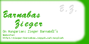 barnabas zieger business card